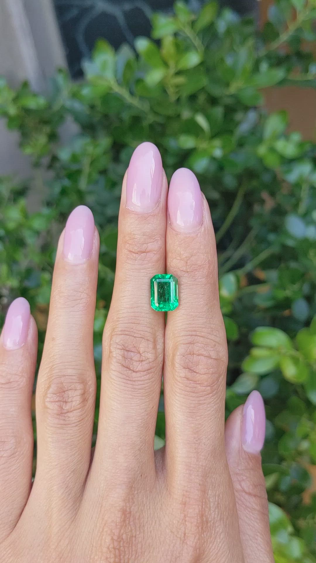 2.78 Ct. Emerald from Zambia Size Video