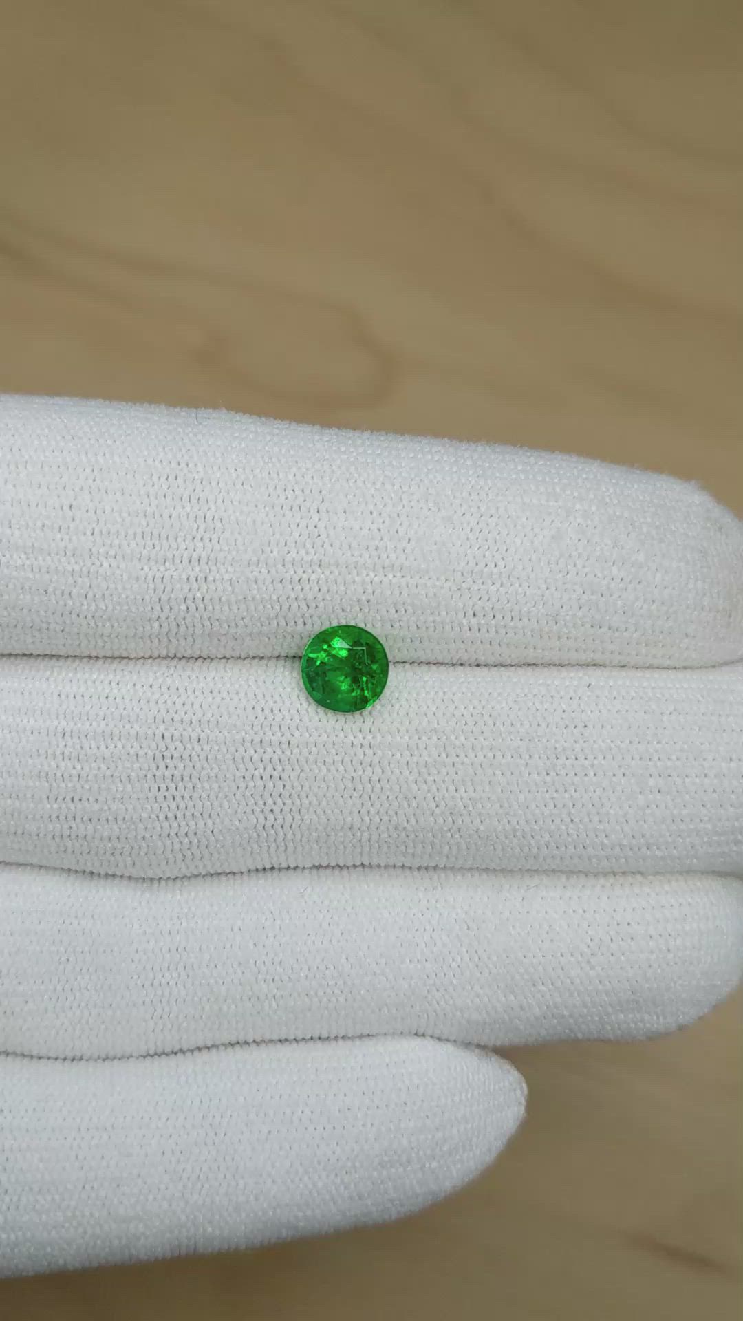 1.19 Ct. Emerald from Zambia Size Video