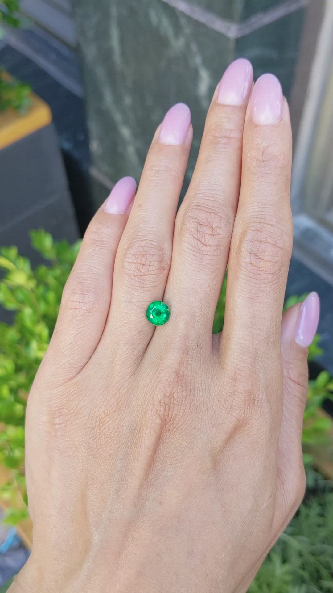 1.19 Ct. Emerald from Zambia Size Video