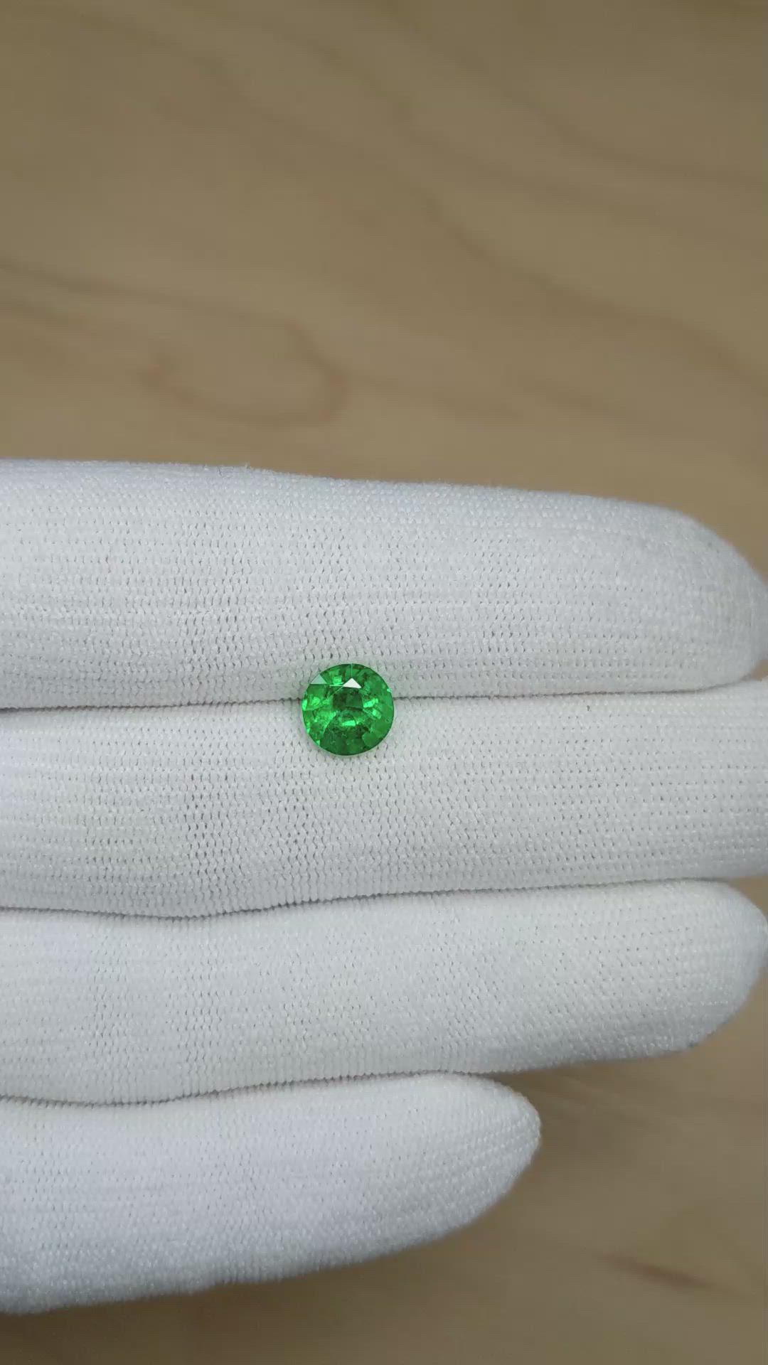 1.39 Ct. Emerald from Zambia Size Video