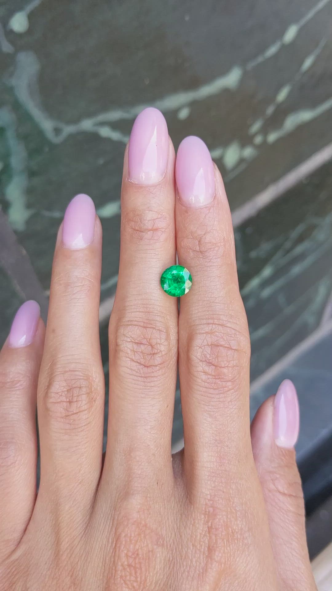 1.39 Ct. Emerald from Zambia Size Video