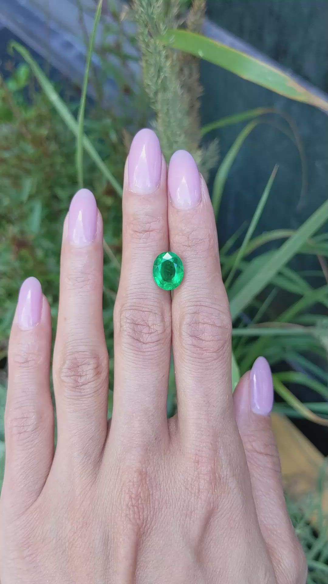 3.42 Ct. Emerald from Zambia Size Video
