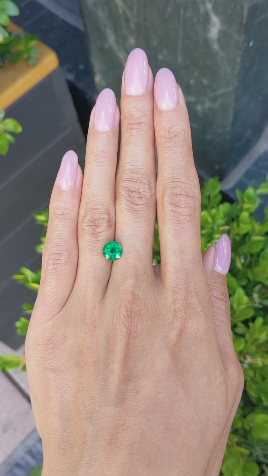 1.35 Ct. Emerald from Zambia Size Video