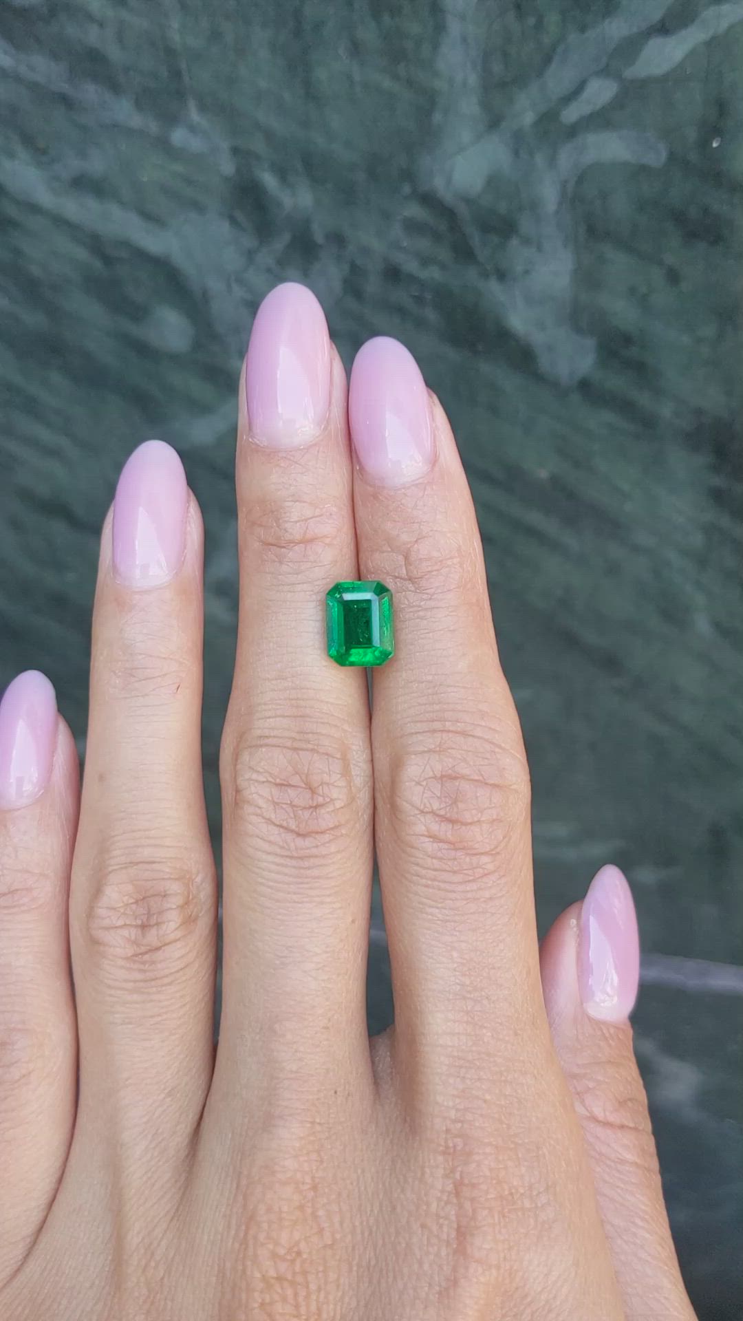 2.86 Ct. Emerald from Zambia Size Video