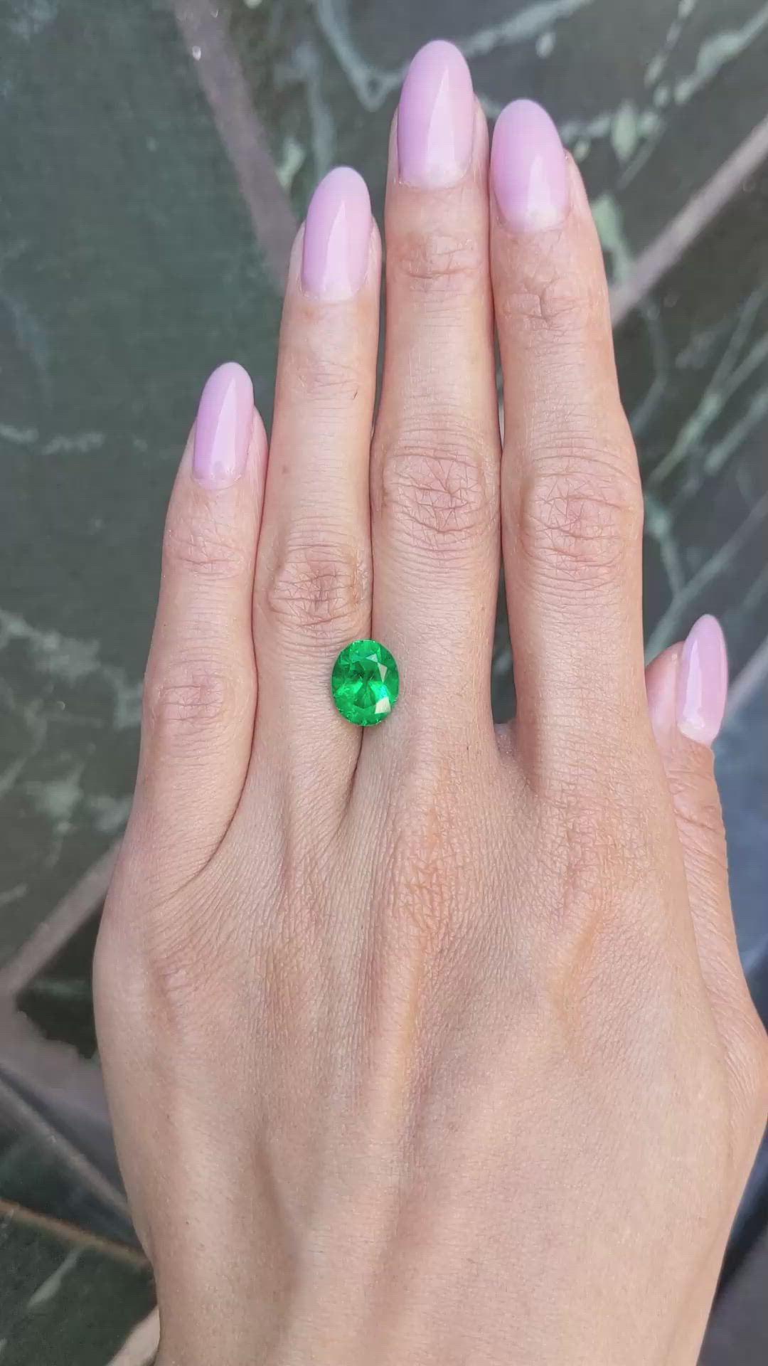 2.65 Ct. Emerald from Zambia Size Video