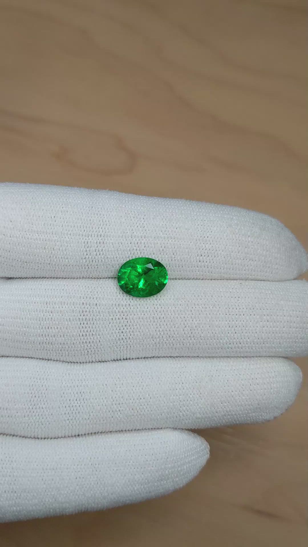 2.65 Ct. Emerald from Zambia Size Video