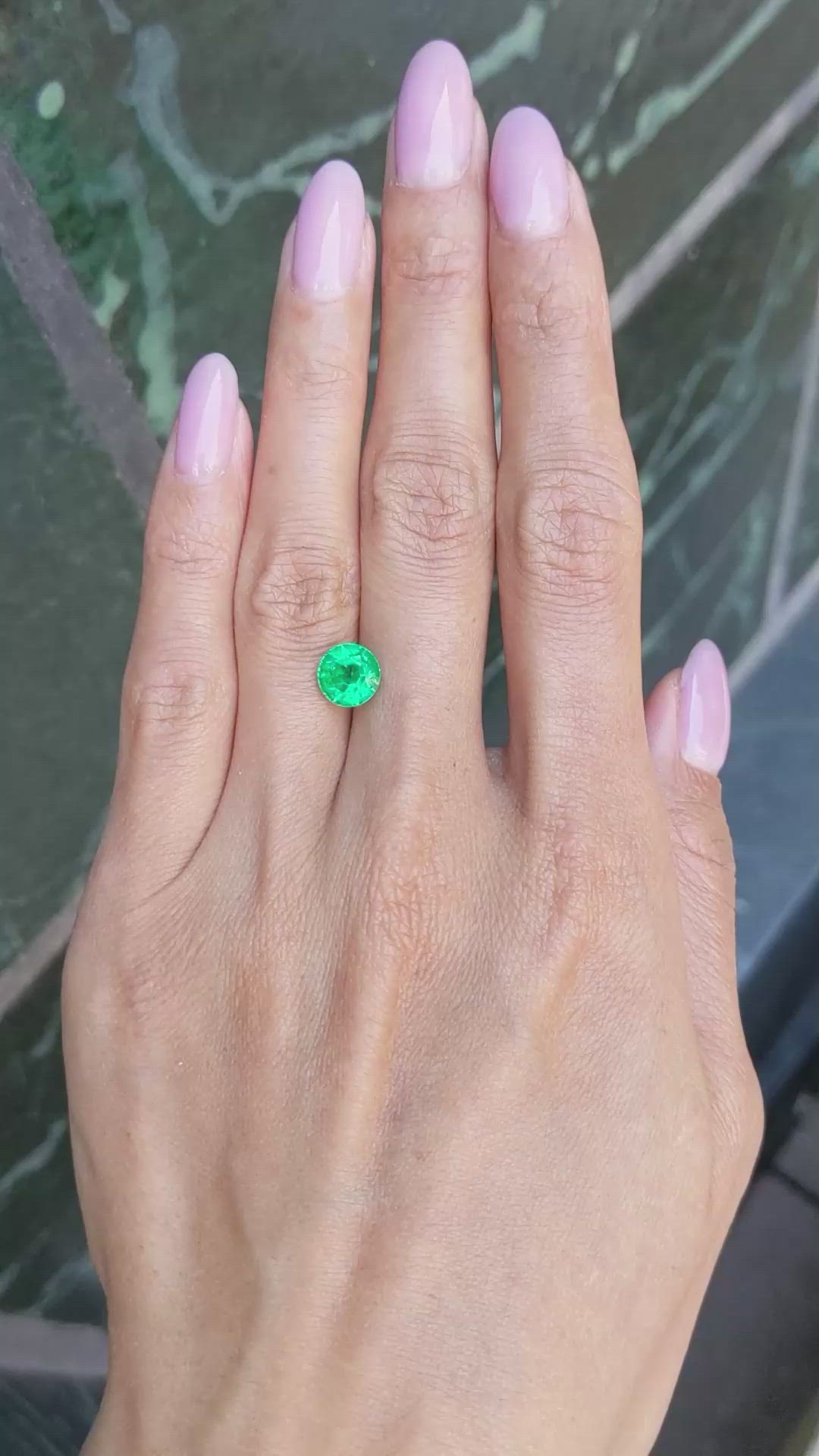 1.76 Ct. Emerald from Zambia Size Video
