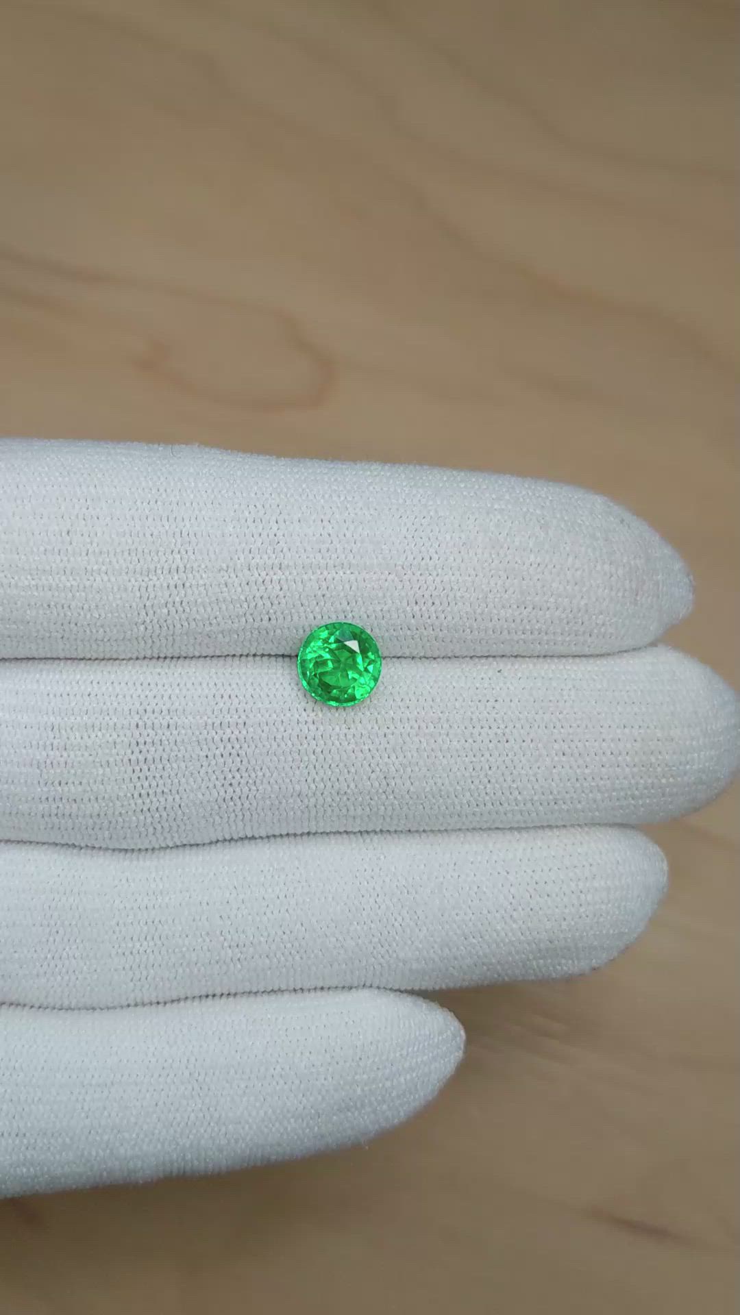 1.76 Ct. Emerald from Zambia Size Video