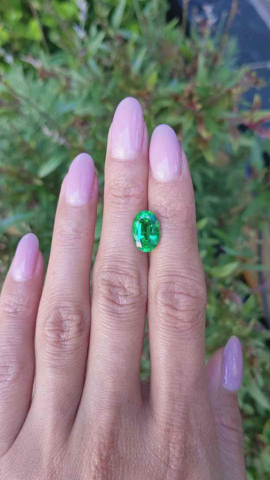3.21 Ct. Emerald from Zambia Size Video