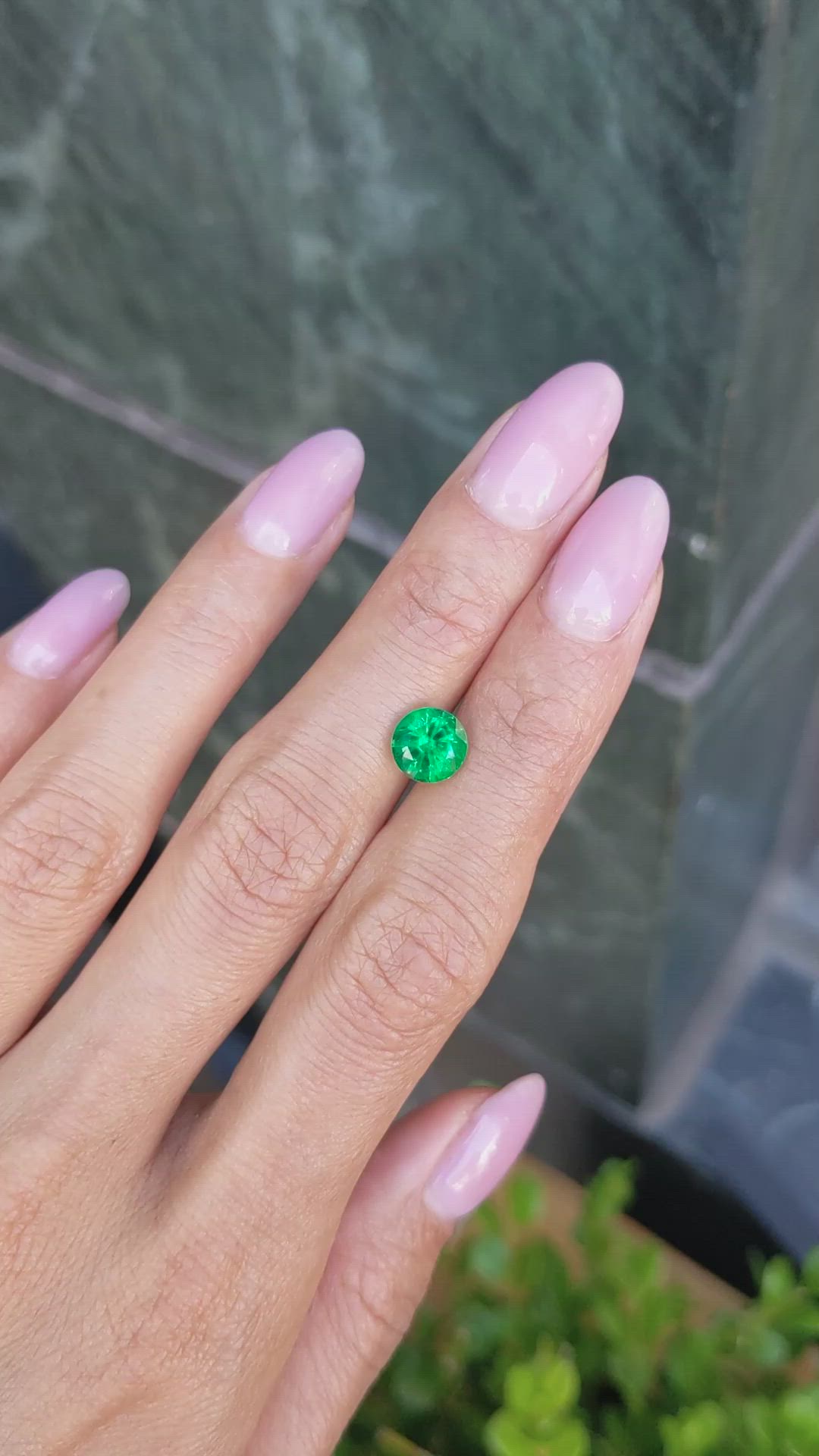 1.57 Ct. Emerald from Zambia Size Video