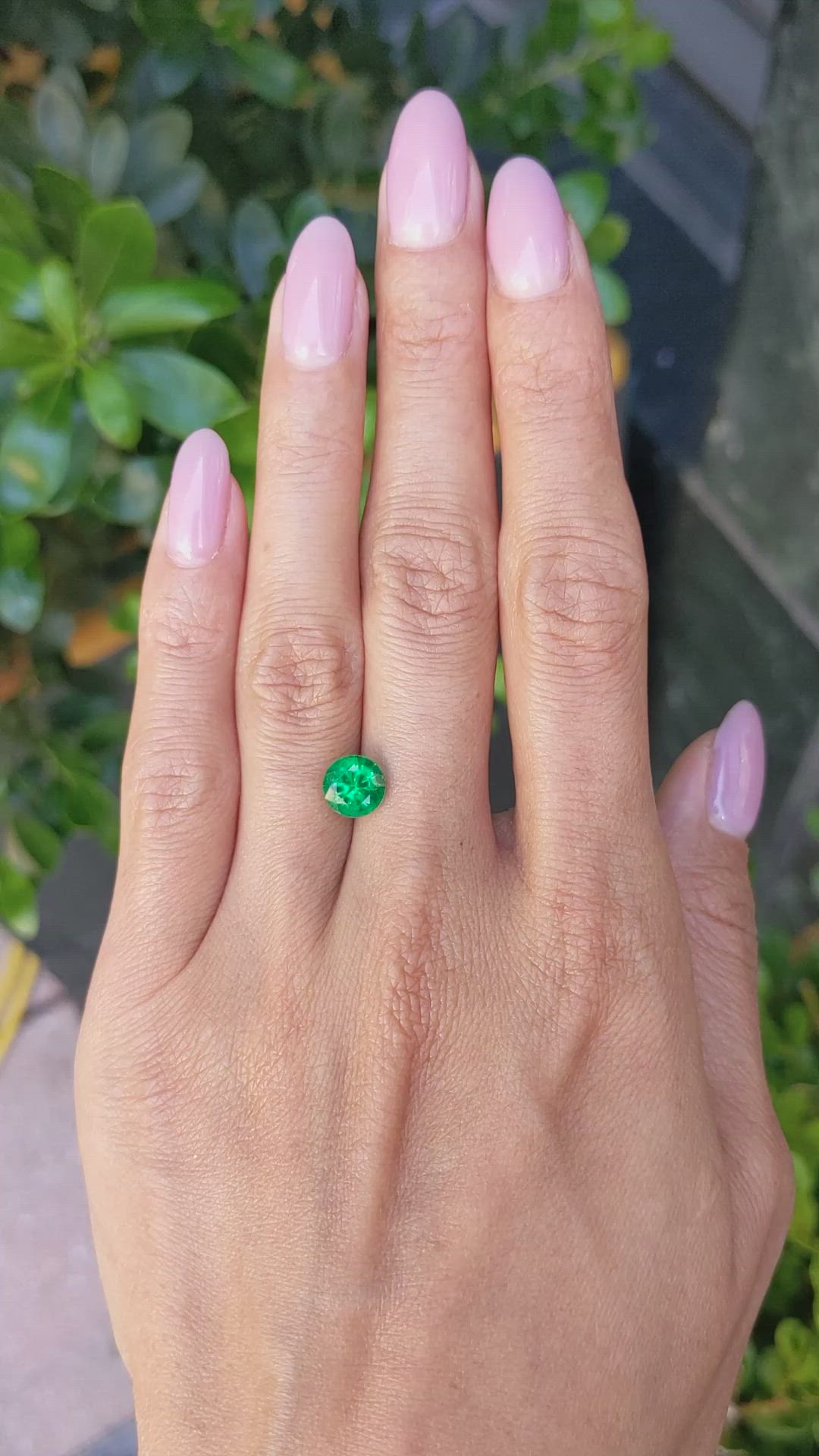 1.57 Ct. Emerald from Zambia Size Video