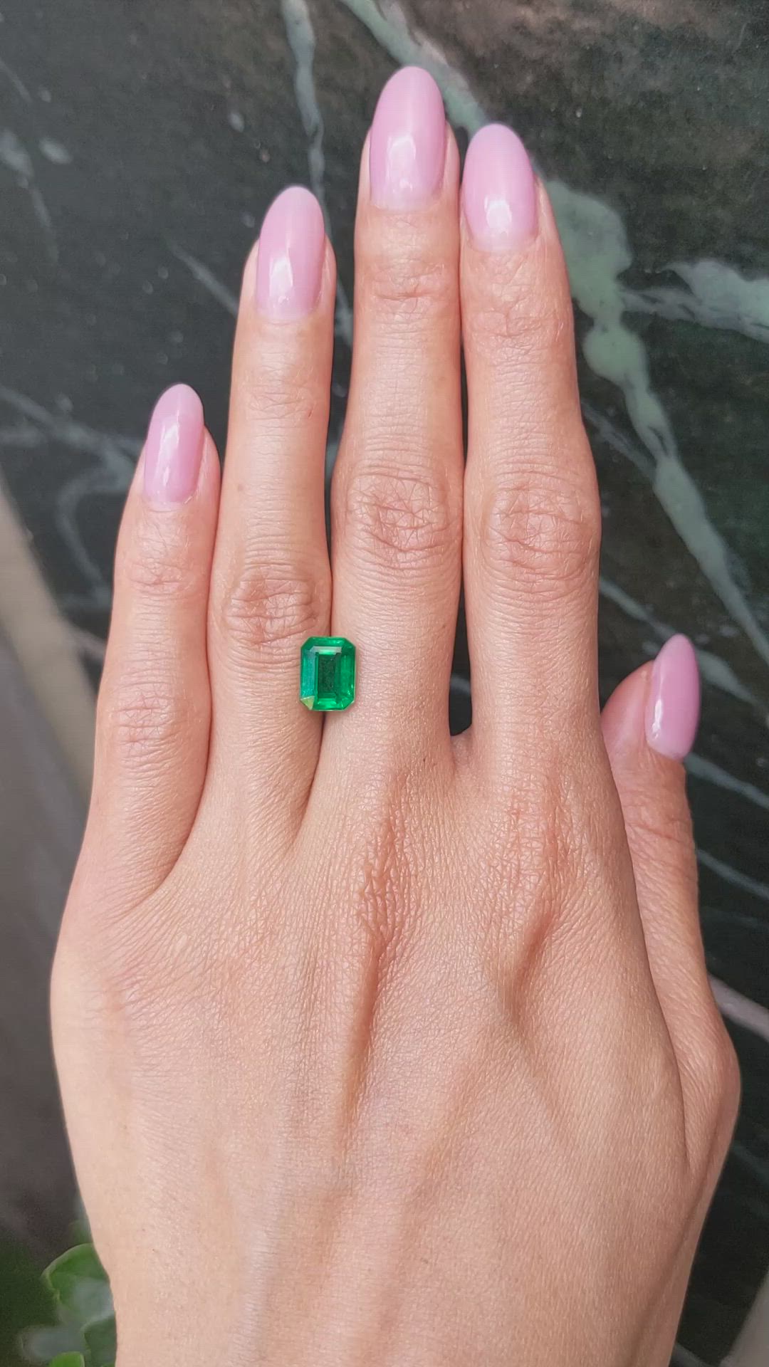 2.45 Ct. Emerald from Zambia Size Video