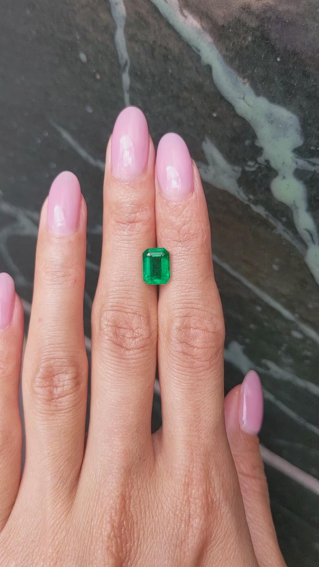 2.45 Ct. Emerald from Zambia Size Video