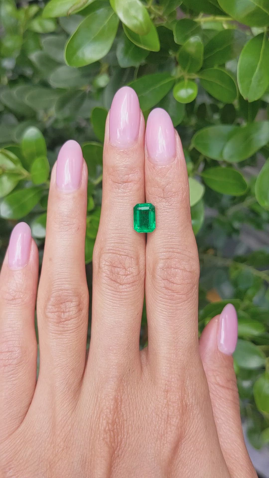 2.45 Ct. Emerald from Zambia Size Video