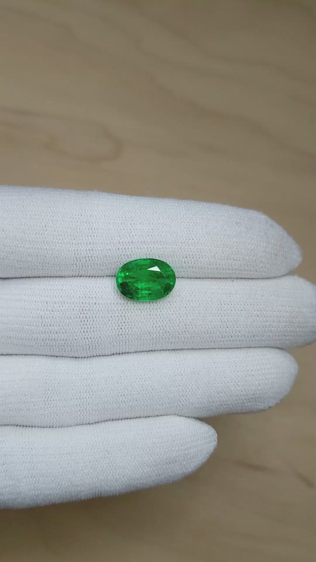 5.02 Ct. Emerald from Zambia Size Video