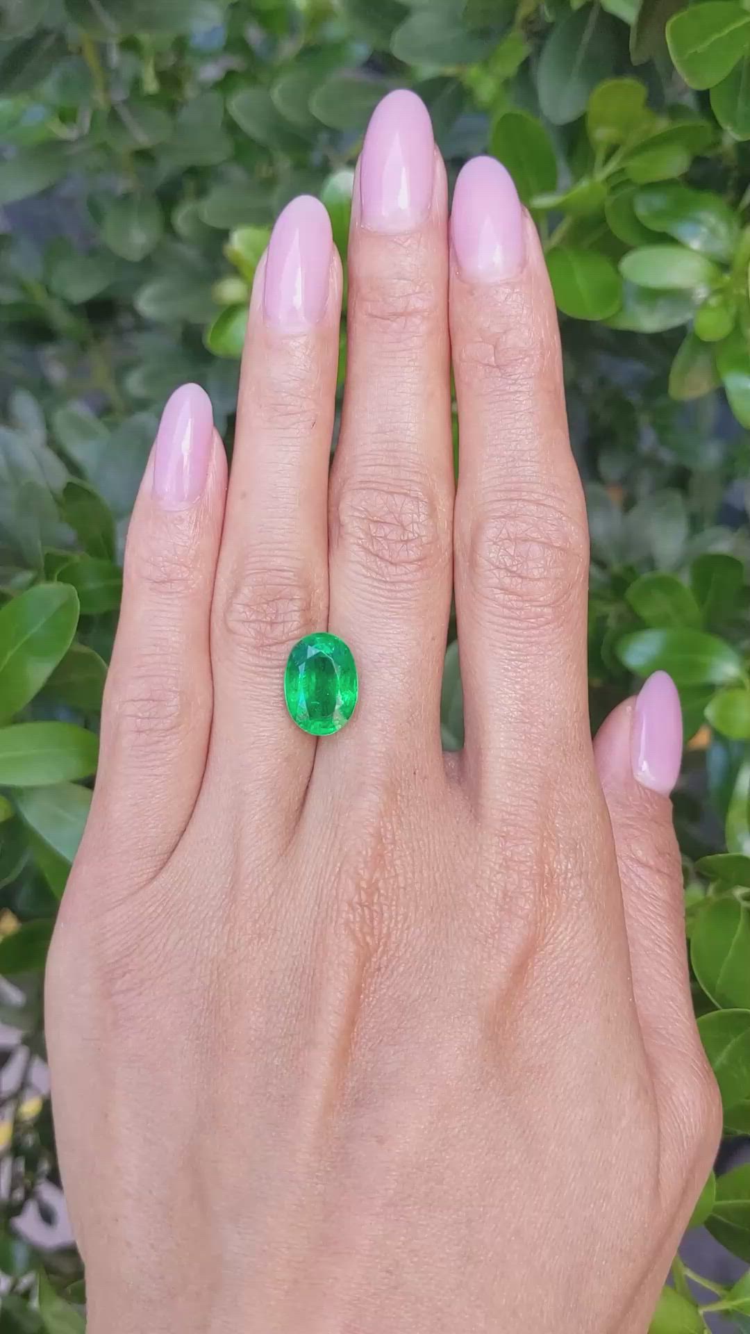 5.02 Ct. Emerald from Zambia Size Video