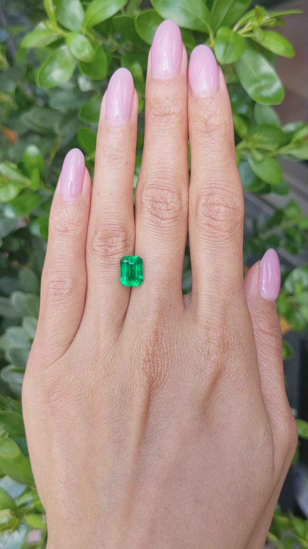 2.45 Ct. Emerald from Zambia Size Video