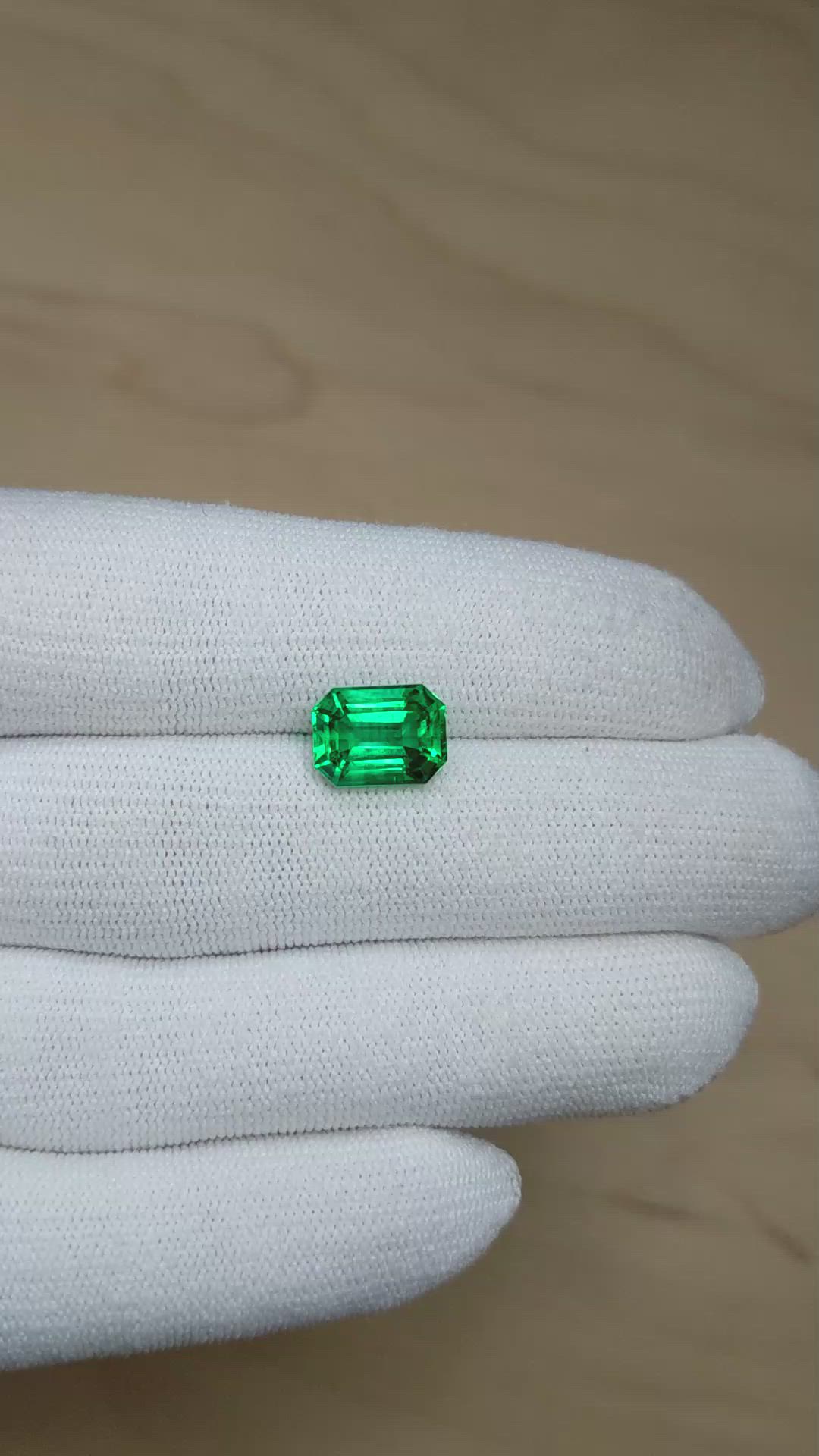 3.91 Ct. Emerald from Zambia Size Video