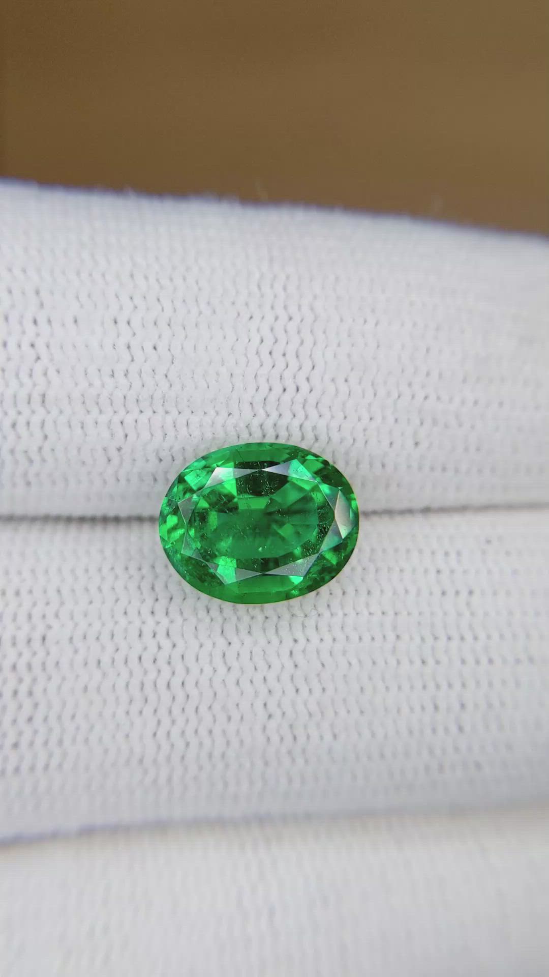 3.15 Ct. Emerald from Zambia Size Video