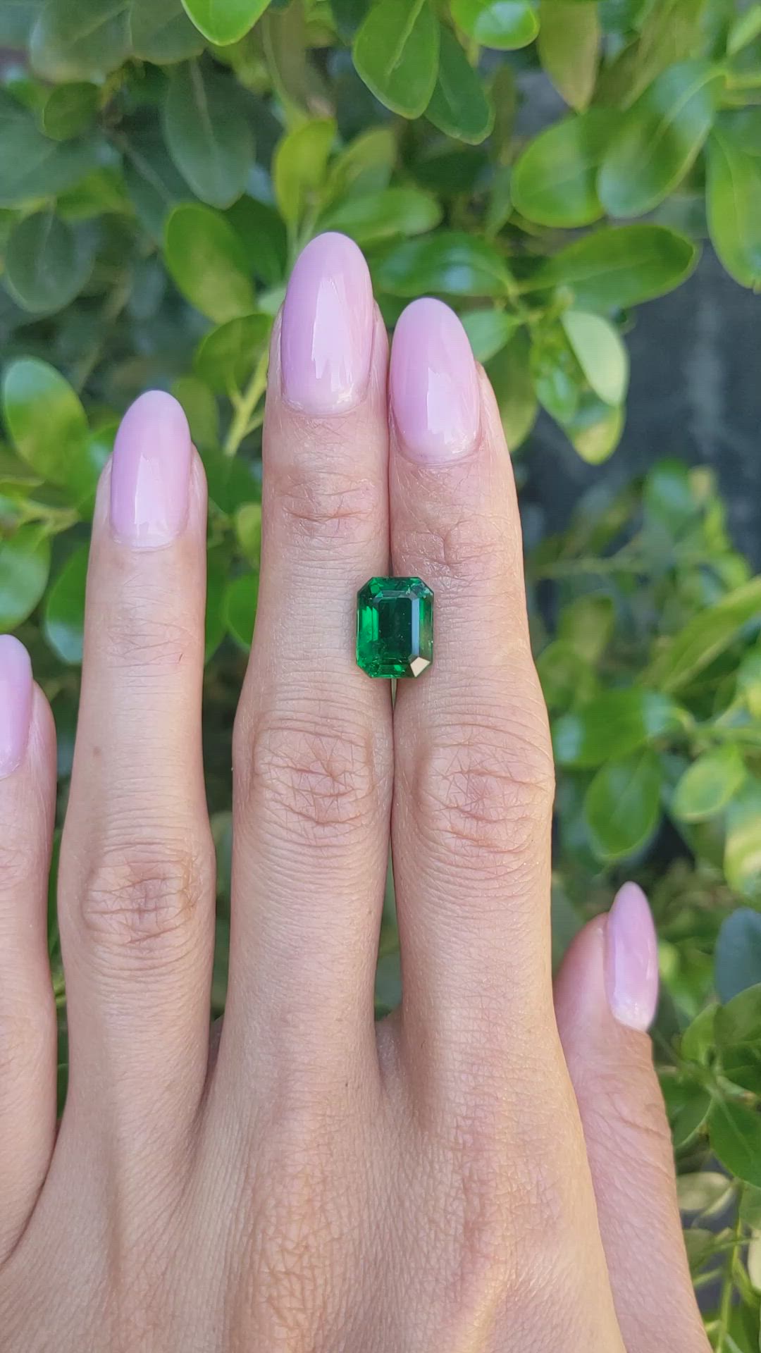 3.71 Ct. Emerald from Zambia Size Video