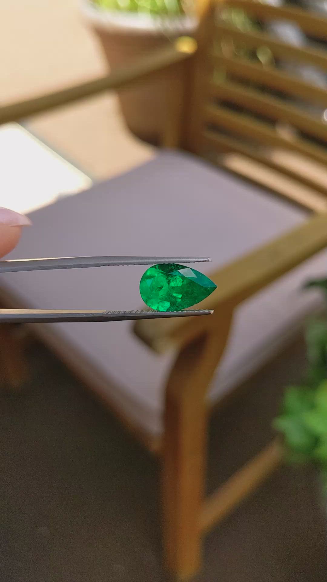 3.32 Ct. Emerald from Colombia Size Video