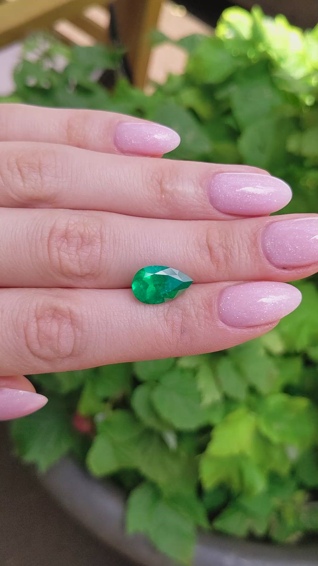 3.32 Ct. Emerald from Colombia Size Video