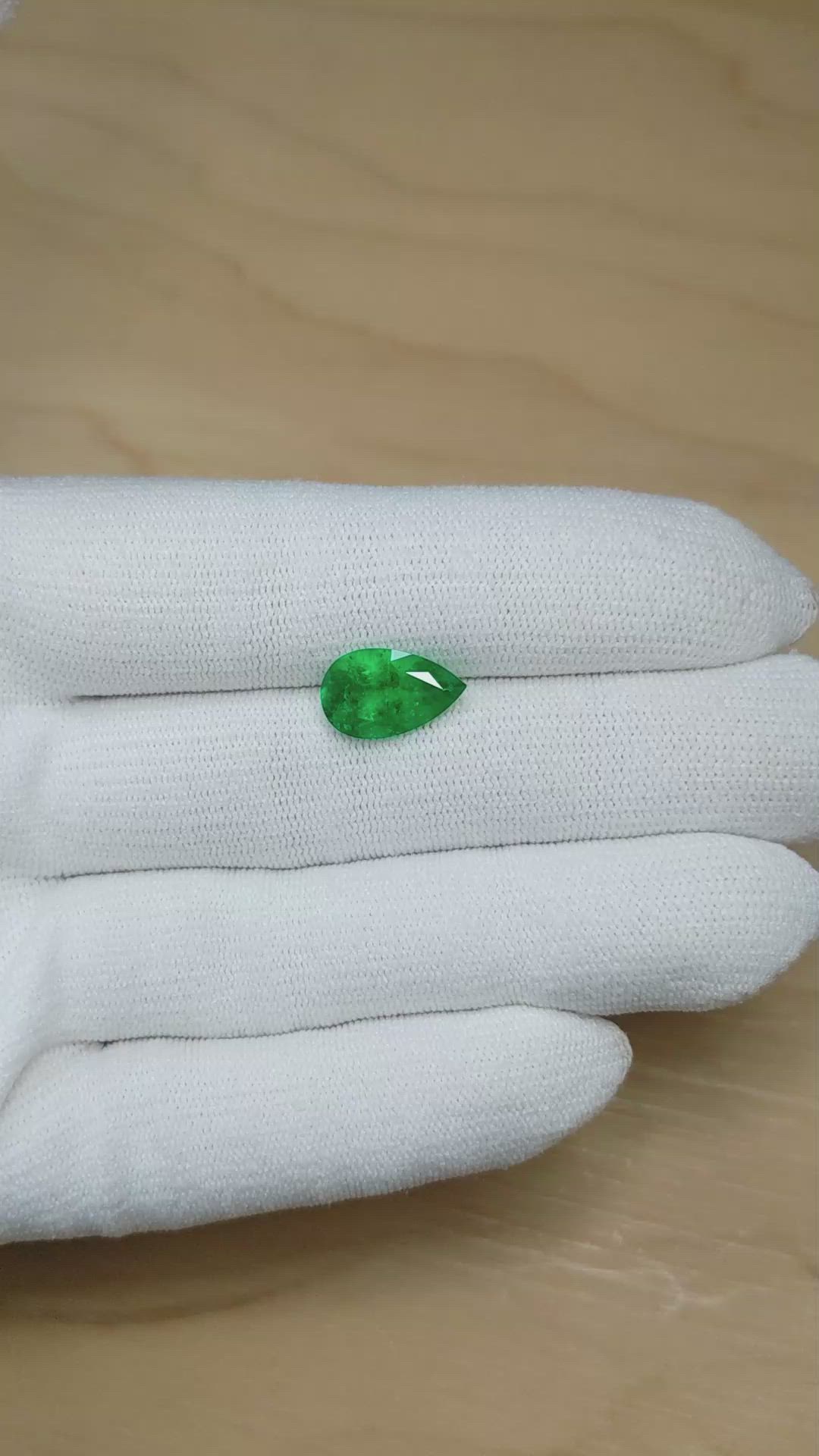 3.32 Ct. Emerald from Colombia Size Video