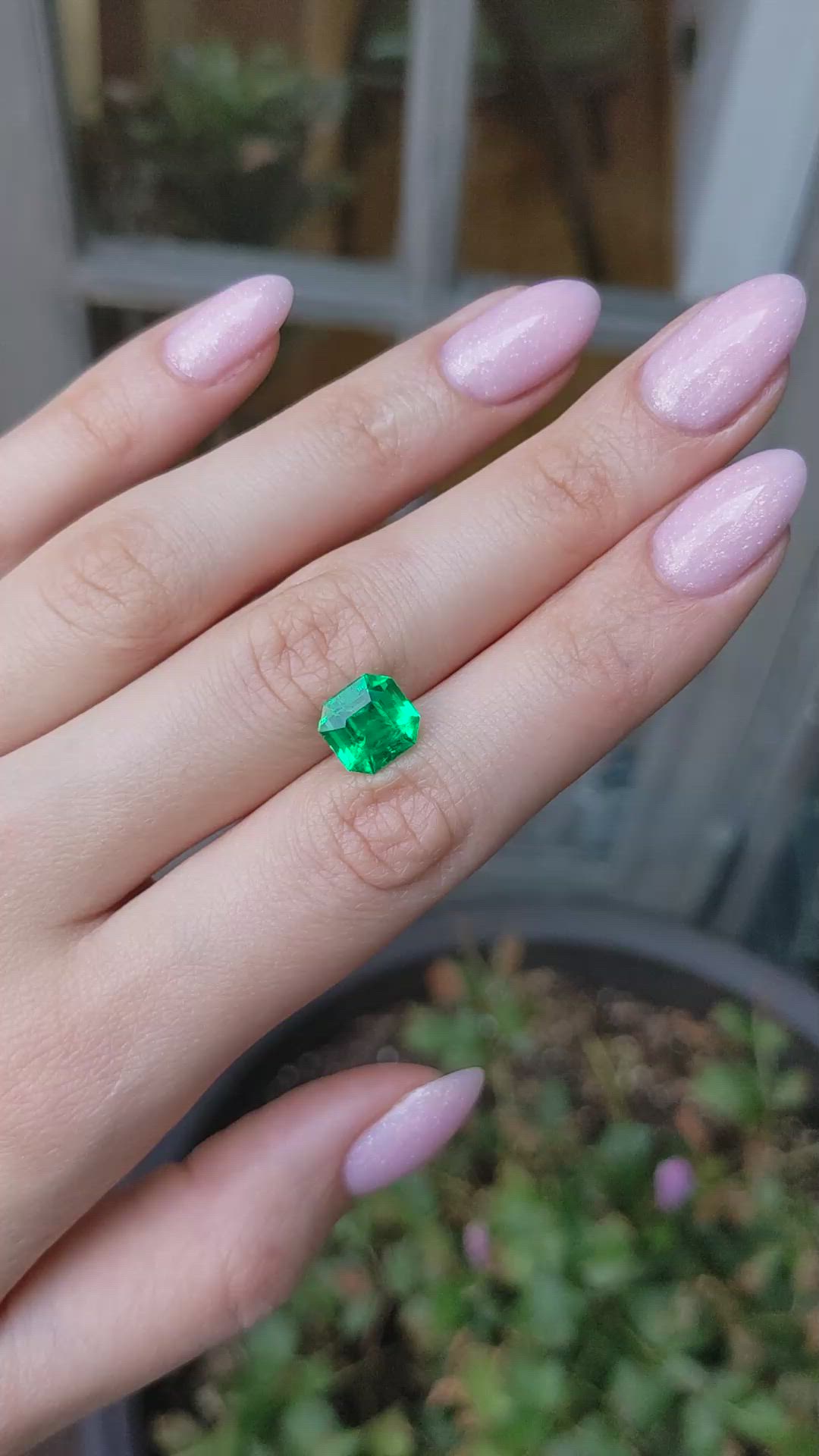 3.40 Ct. Emerald from Colombia Size Video