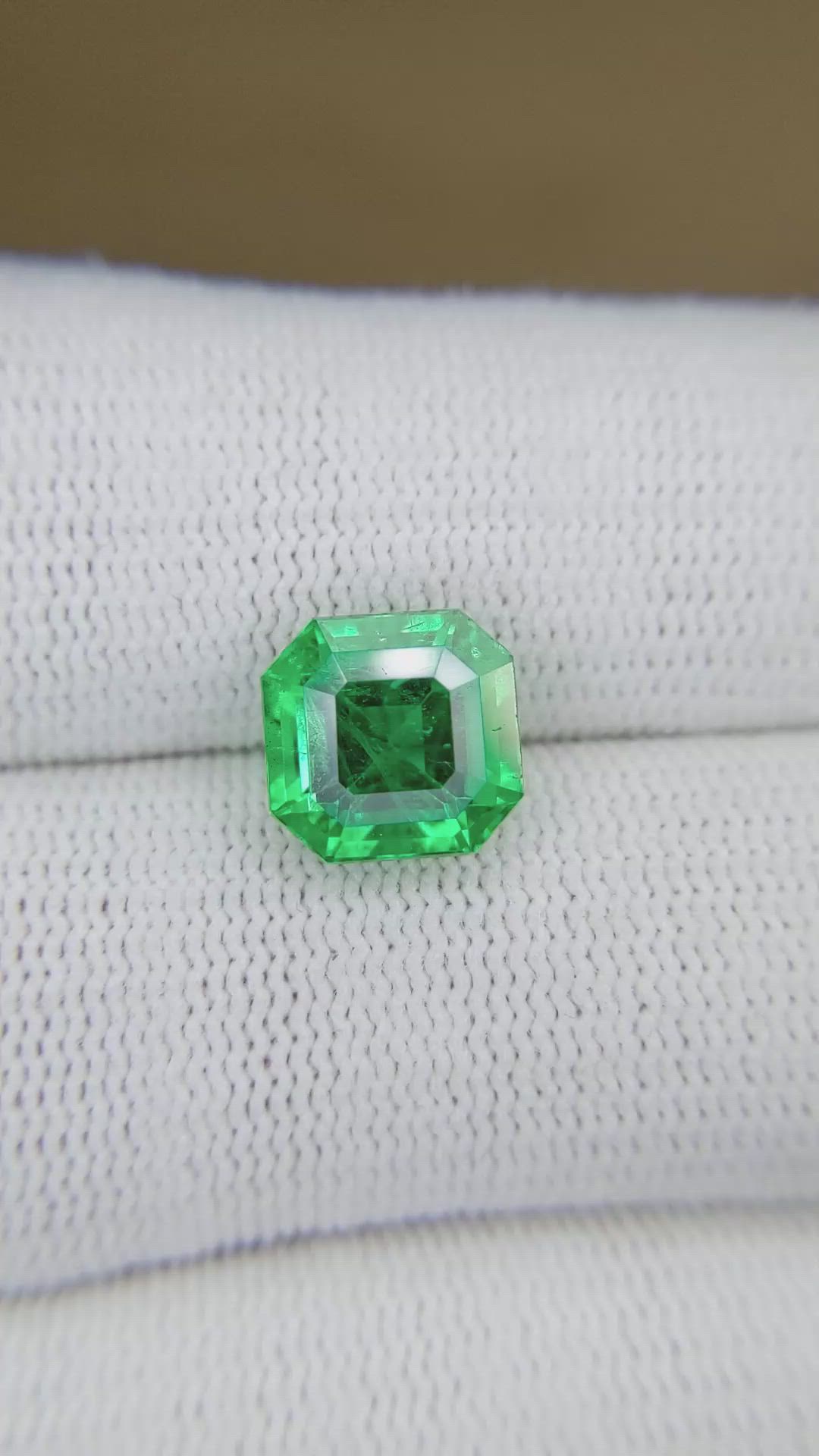 3.40 Ct. Emerald from Colombia Size Video