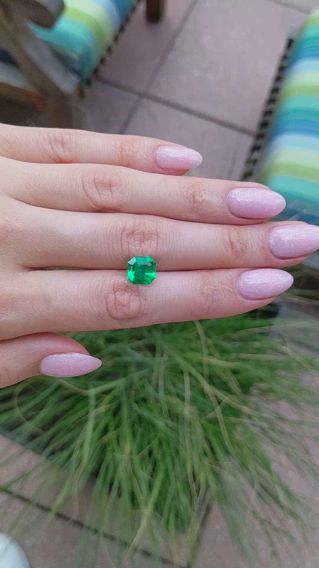 3.40 Ct. Emerald from Colombia Size Video