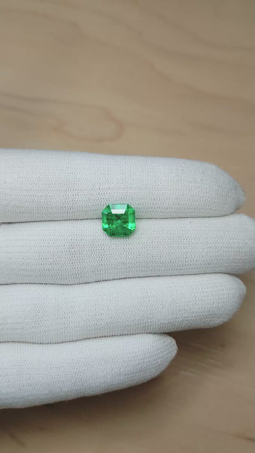 3.40 Ct. Emerald from Colombia Size Video