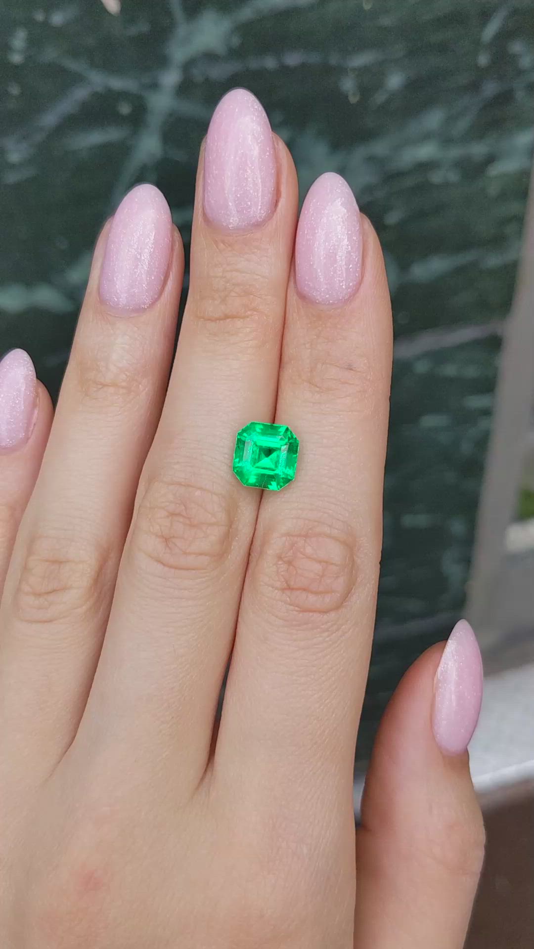 3.40 Ct. Emerald from Colombia Size Video