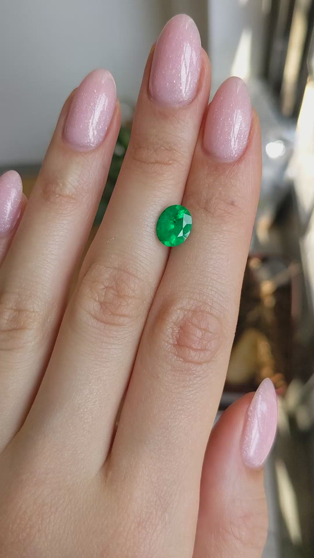 1.82 Ct. Emerald from Colombia Size Video