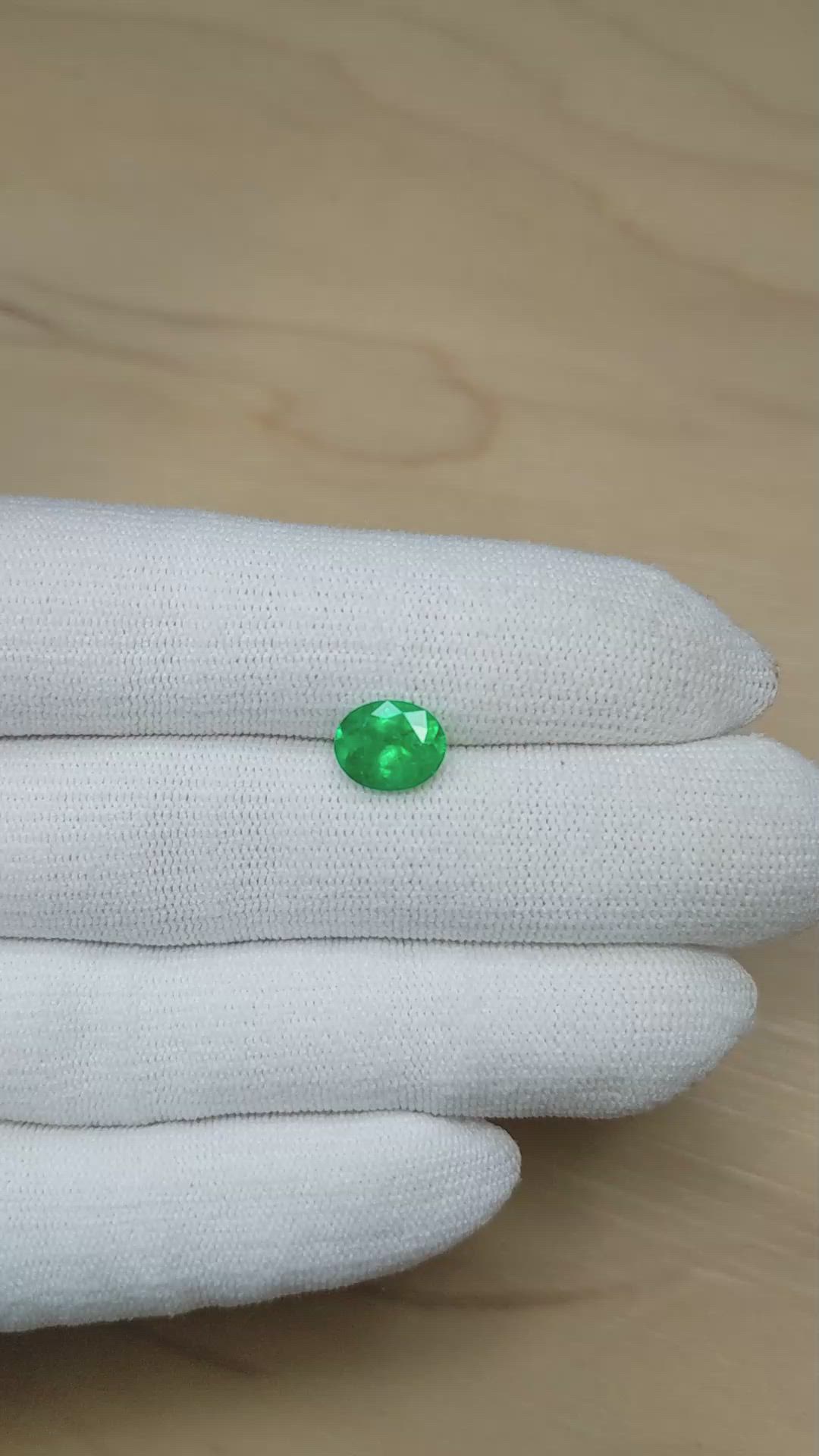 1.82 Ct. Emerald from Colombia Size Video