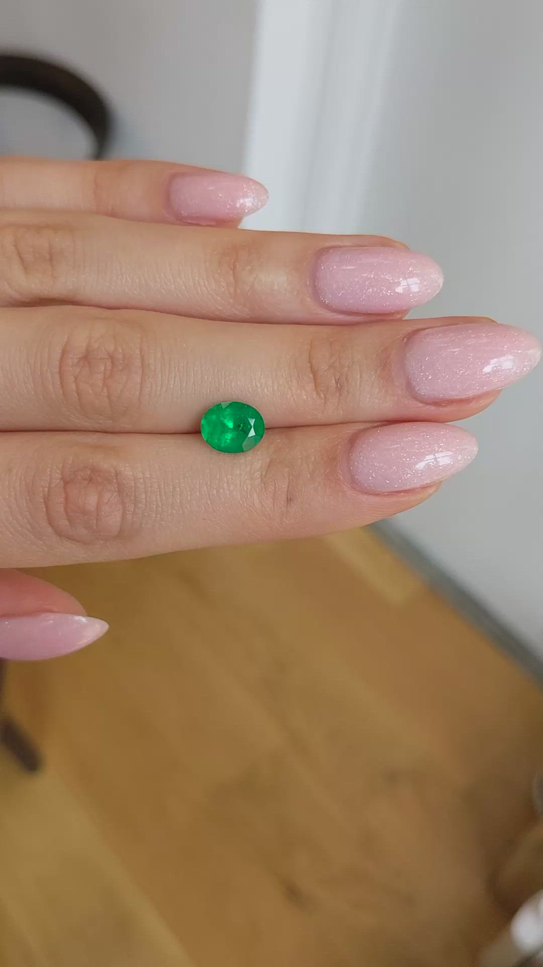 1.82 Ct. Emerald from Colombia Size Video