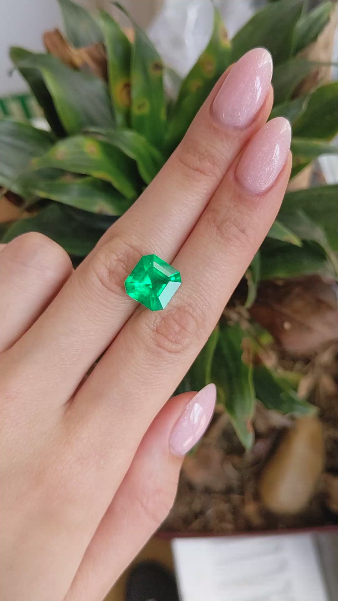5.67 Ct. Emerald from Colombia Size Video