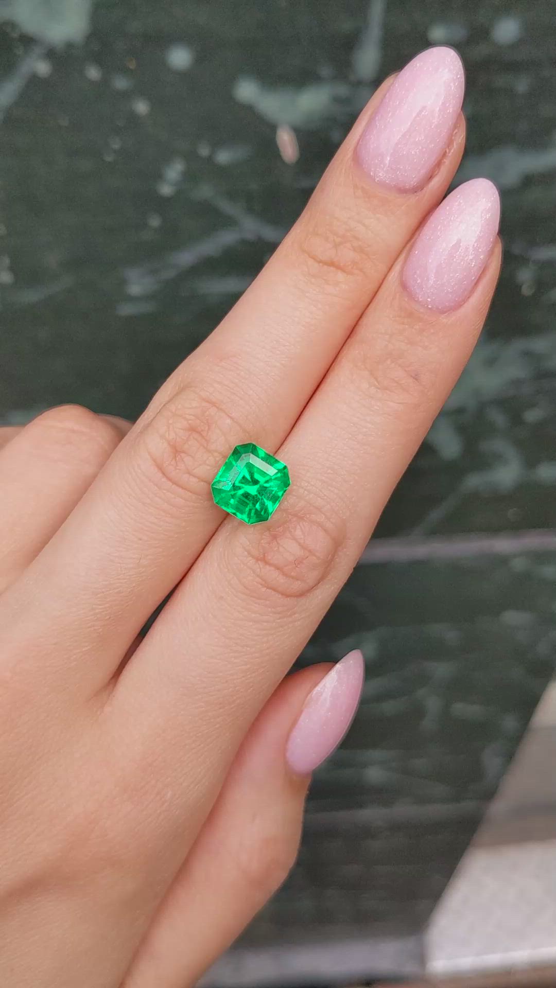 3.82 Ct. Emerald from Colombia Size Video