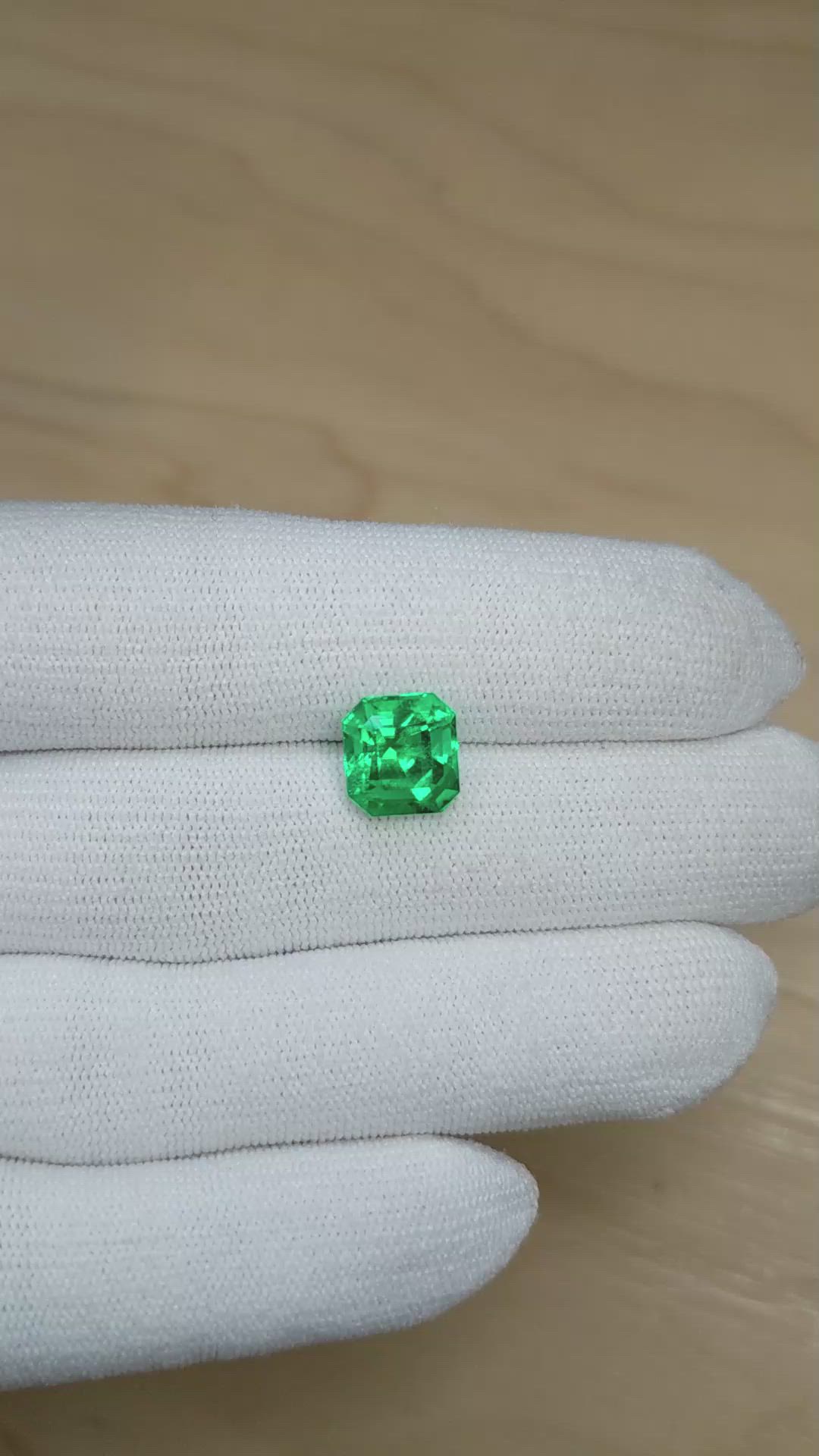 3.82 Ct. Emerald from Colombia Size Video