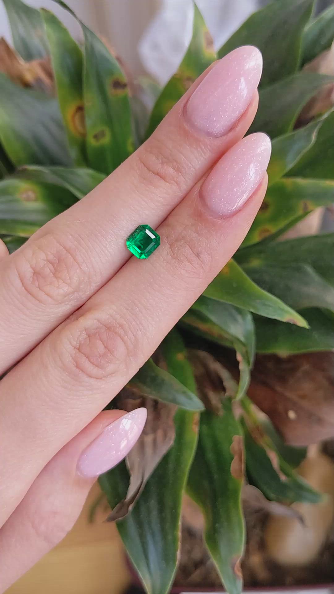 0.80 Ct. Emerald from Colombia Size Video