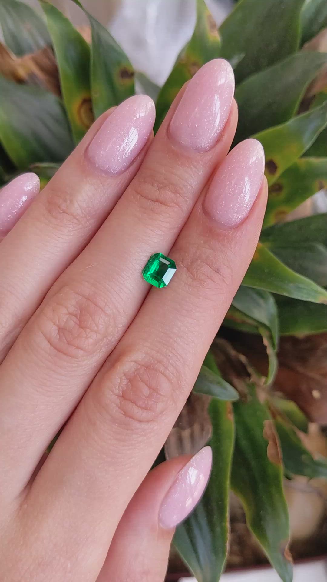 0.80 Ct. Emerald from Colombia Size Video