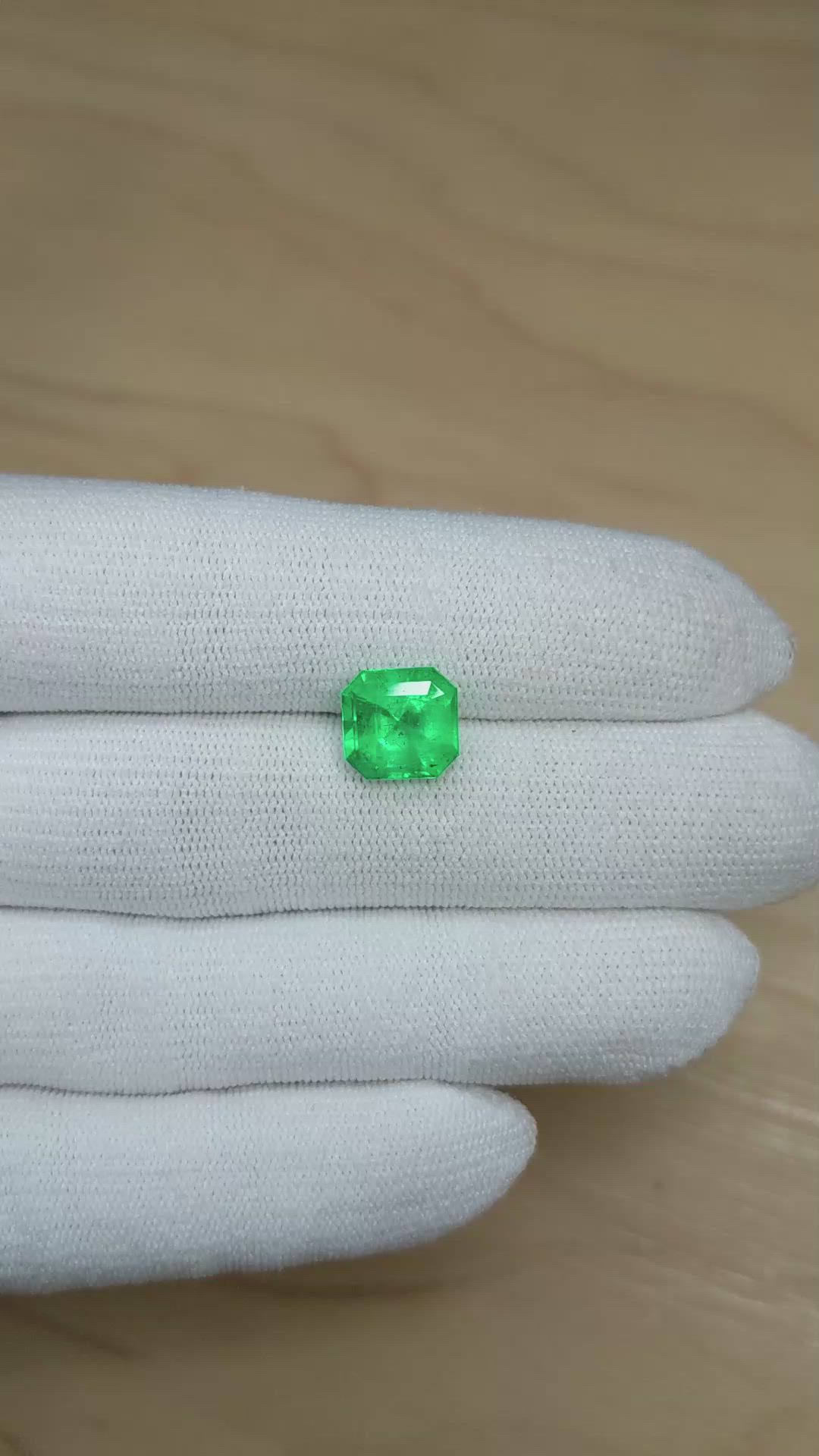 3.83 Ct. Emerald from Colombia Size Video