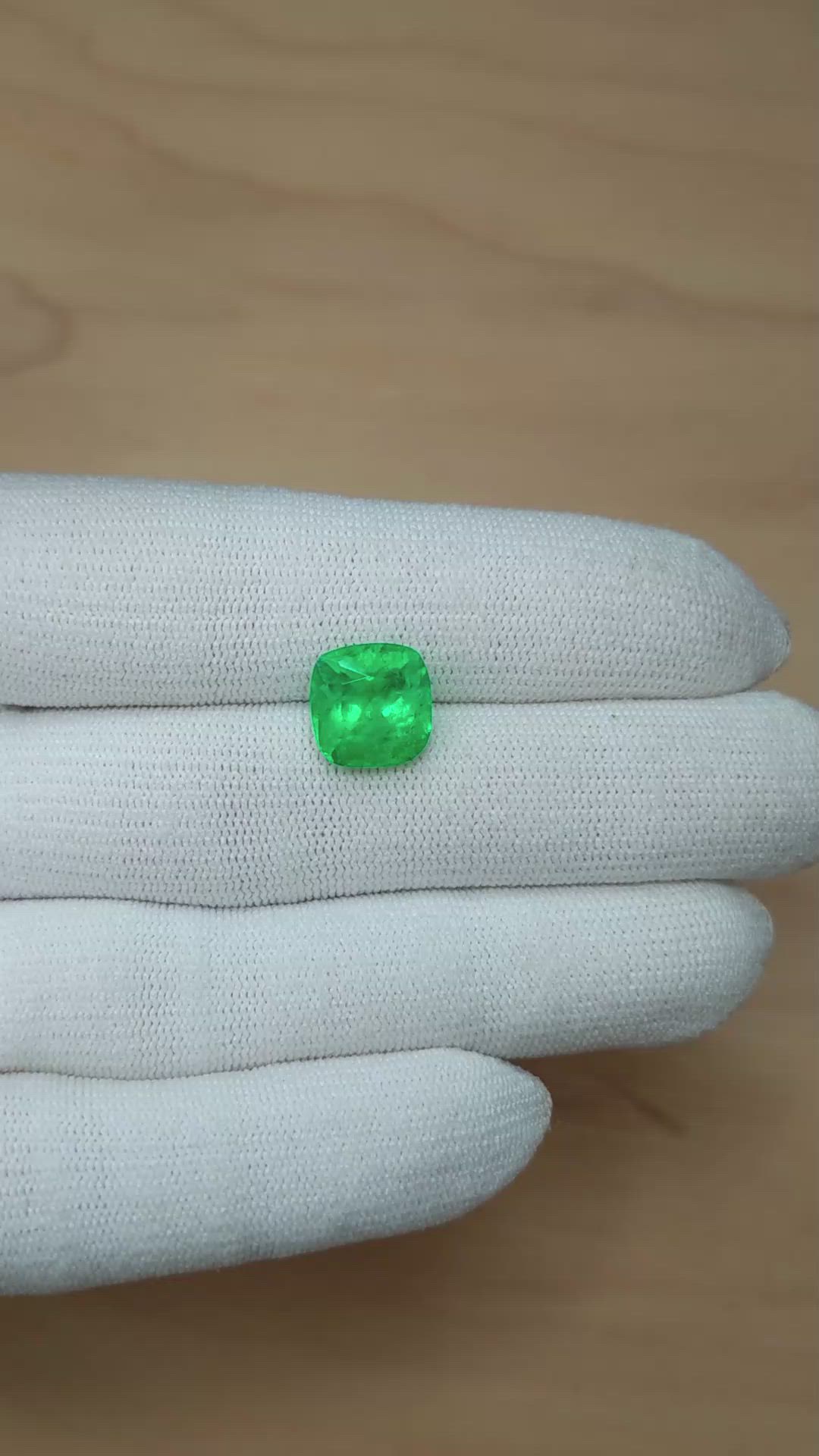 4.85 Ct. Emerald from Colombia Size Video