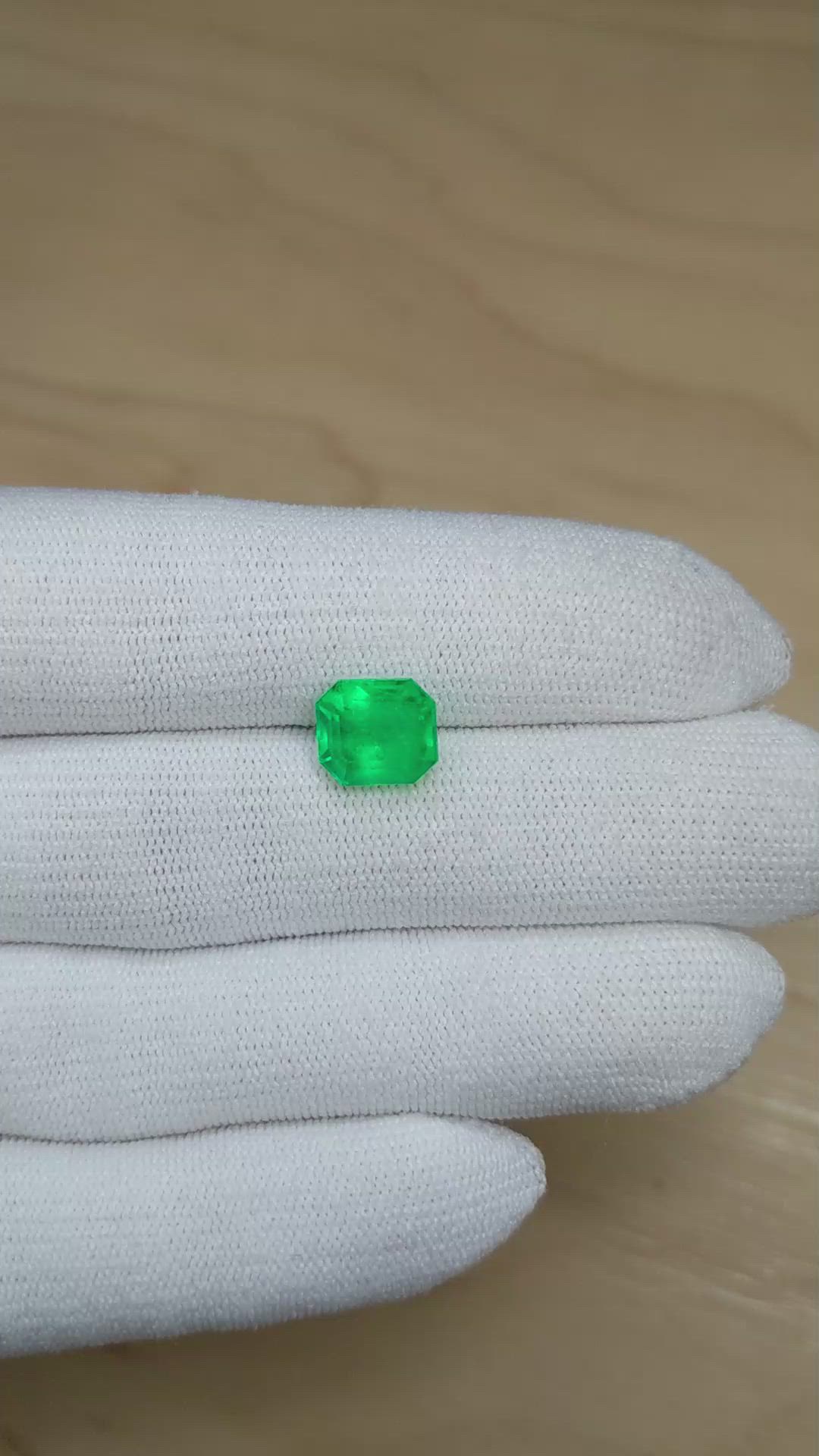 3.97 Ct. Emerald from Colombia Size Video
