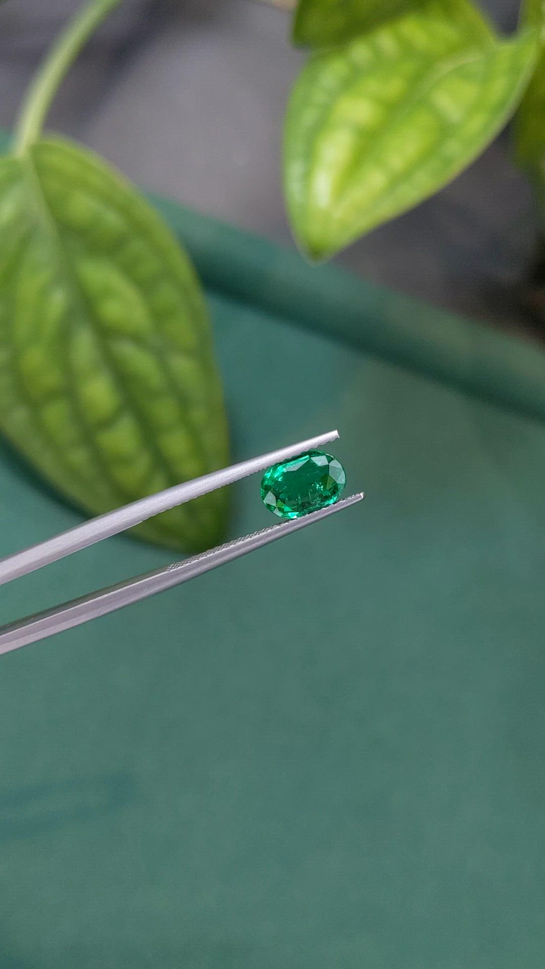 1.11 Ct. Emerald from Zambia Size Video