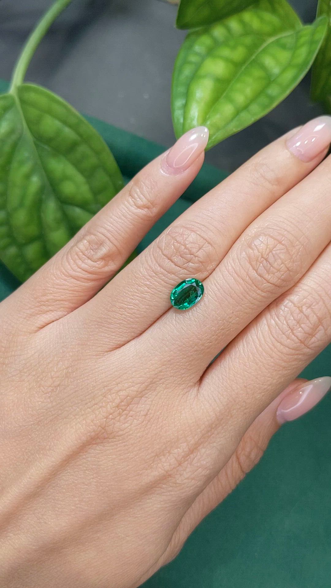 1.11 Ct. Emerald from Zambia Size Video