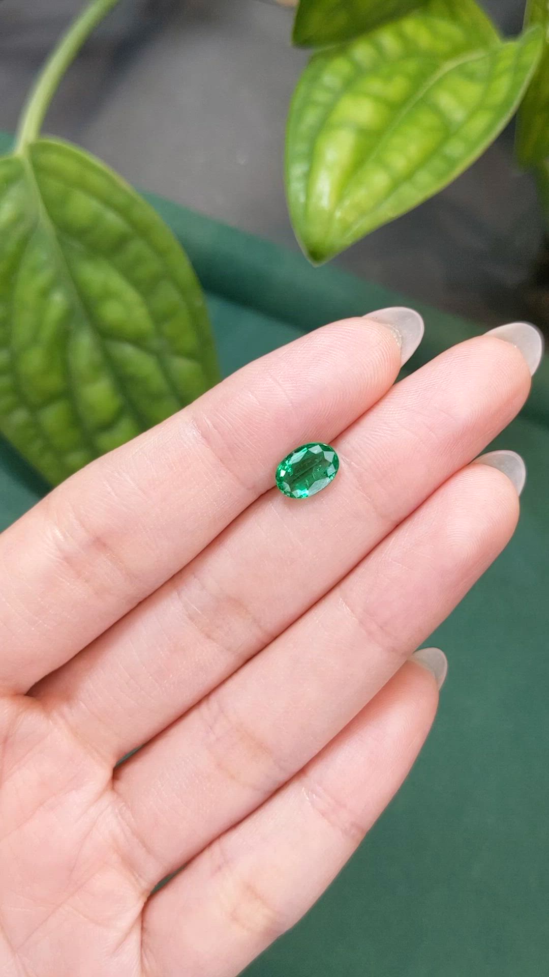 1.11 Ct. Emerald from Zambia Size Video