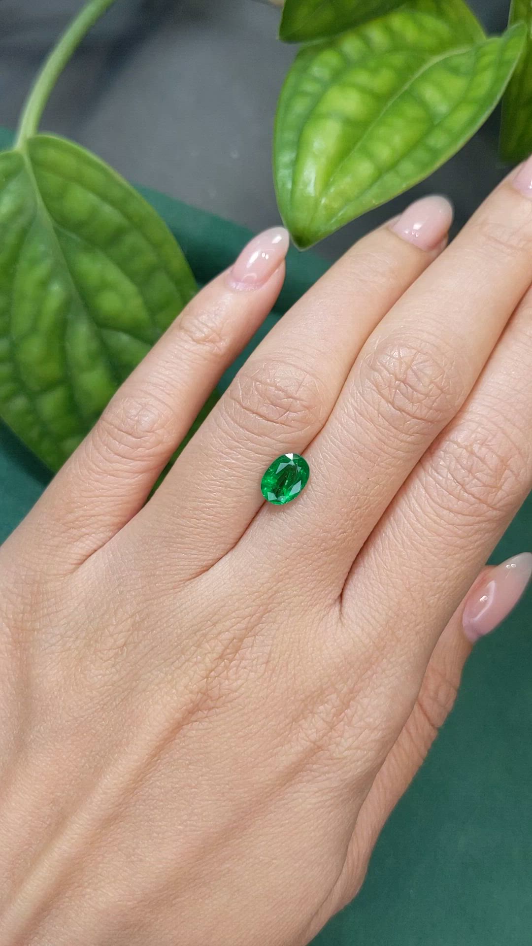 1.18 Ct. Emerald from Zambia Size Video