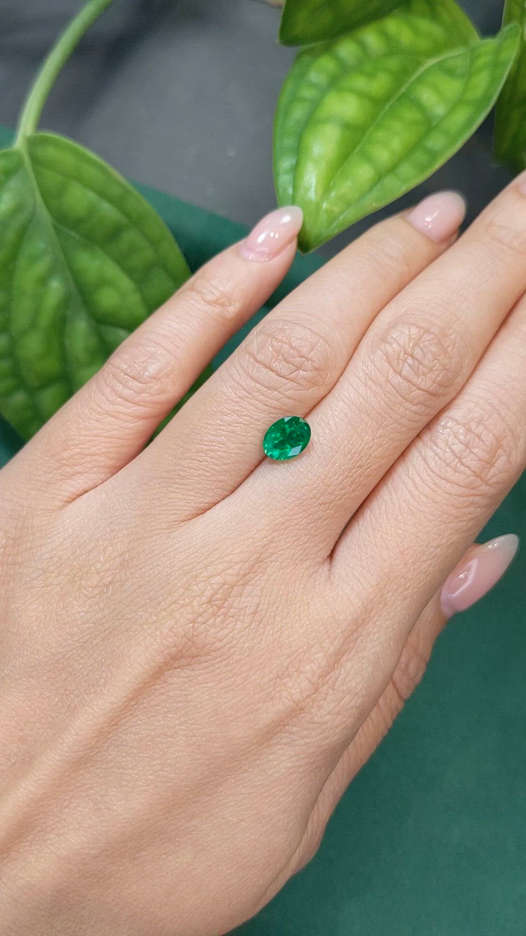 1.10 Ct. Emerald from Zambia Size Video