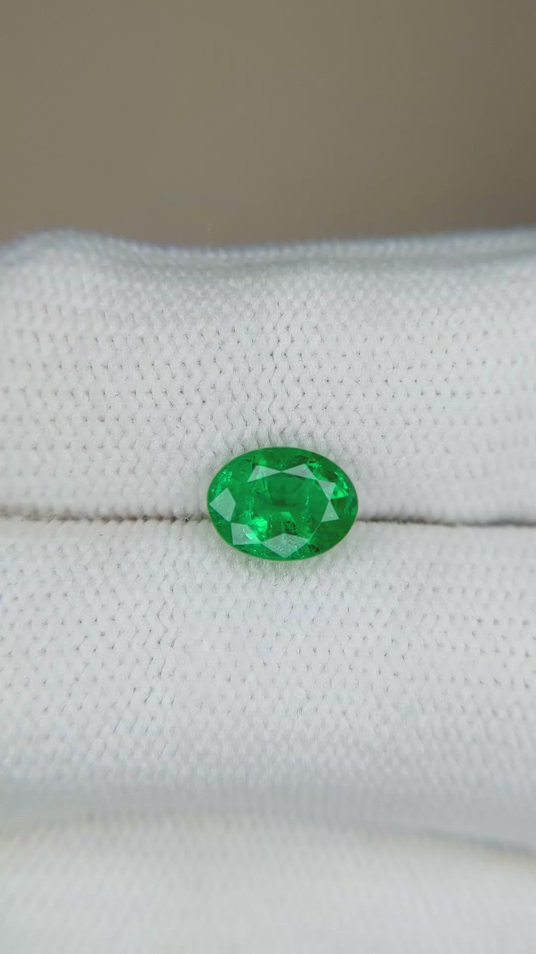 1.29 Ct. Emerald from Zambia Size Video
