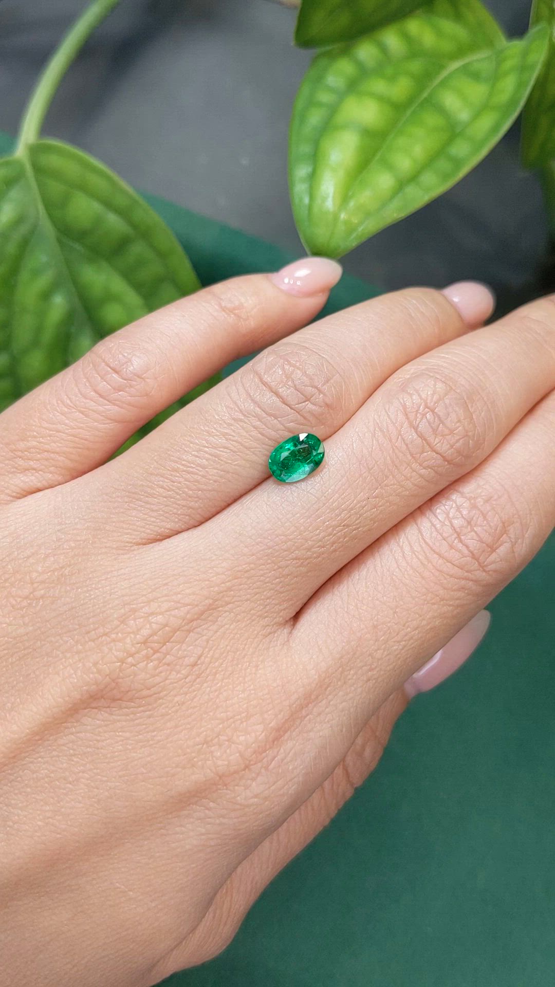 1.07 Ct. Emerald from Zambia Size Video